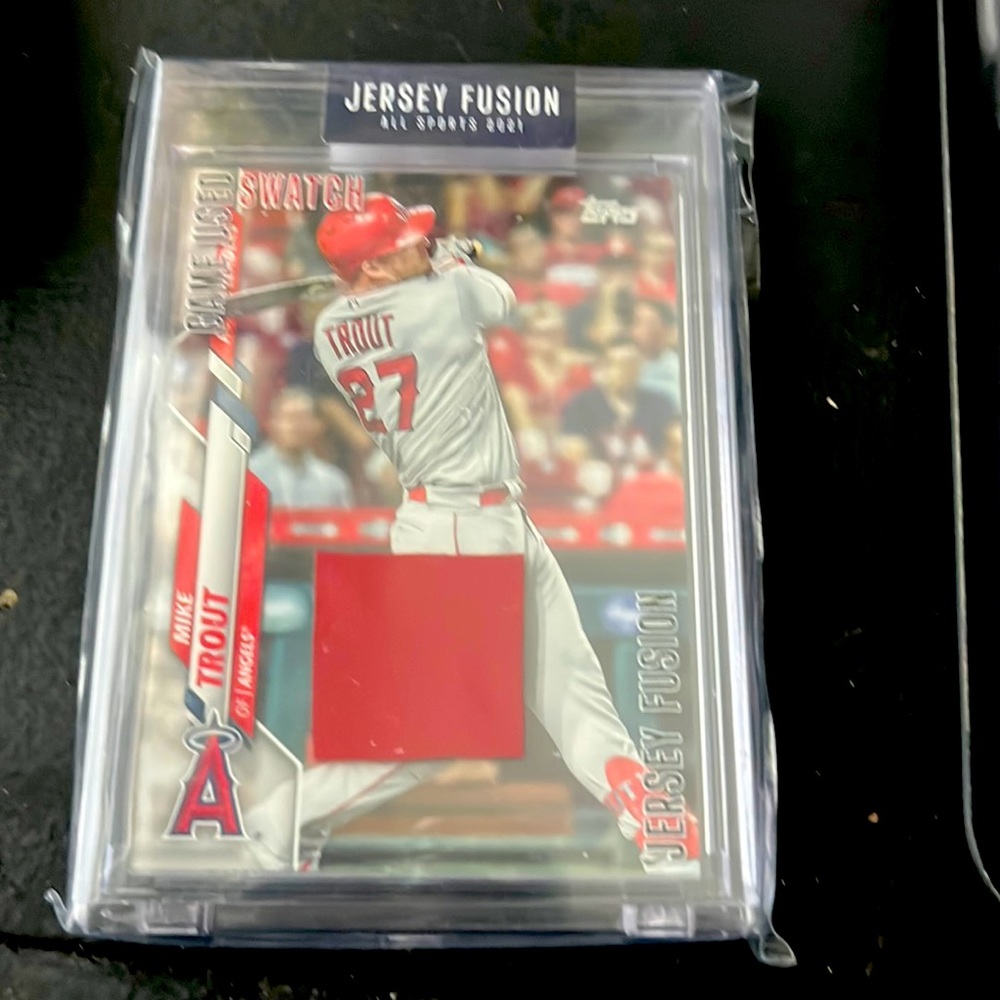 Sealed mike trout jersey fusion